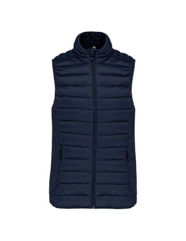 KAR-K6114-LADIES' LIGHTWEIGHT SLEEVELESS FAKE DOWN JACKET