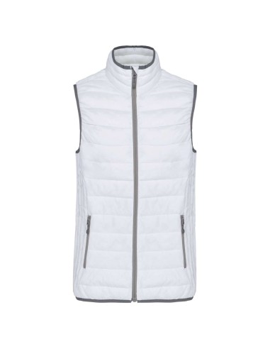 KAR-K6114-LADIES' LIGHTWEIGHT SLEEVELESS FAKE DOWN JACKET