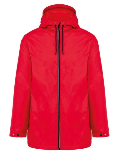 KAR-K6153-UNISEX HOODED JACKET WITH MICRO-POLARFLEECE LINING