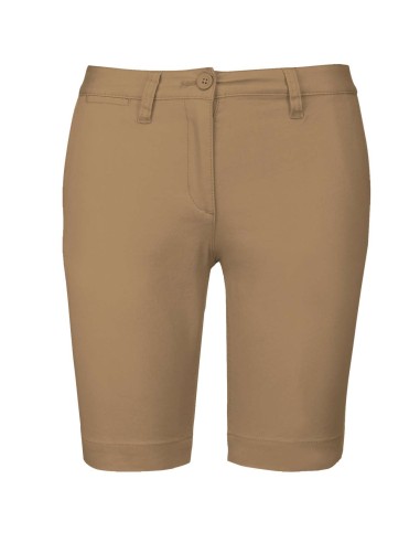 KAR-K751-LADIES' CHINO BERMUDA SHORTS