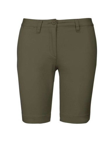 KAR-K751-LADIES' CHINO BERMUDA SHORTS