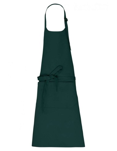KAR-K8007-APRON WITH POCKET IN ORGANIC COTTON