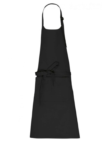 KAR-K8007-APRON WITH POCKET IN ORGANIC COTTON