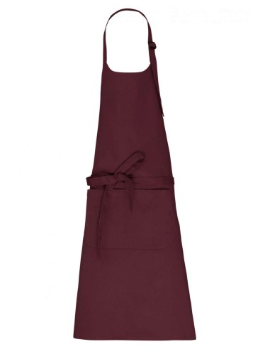 KAR-K8007-APRON WITH POCKET IN ORGANIC COTTON