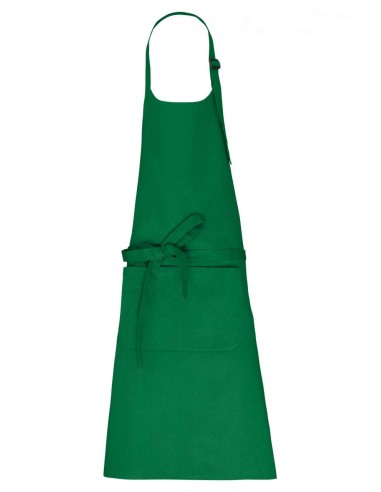 KAR-K8007-APRON WITH POCKET IN ORGANIC COTTON