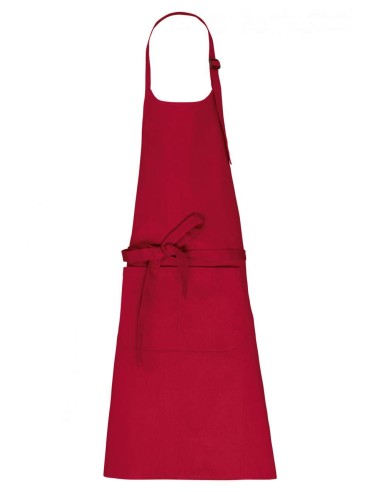 KAR-K8007-APRON WITH POCKET IN ORGANIC COTTON