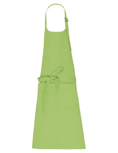 KAR-K8007-APRON WITH POCKET IN ORGANIC COTTON
