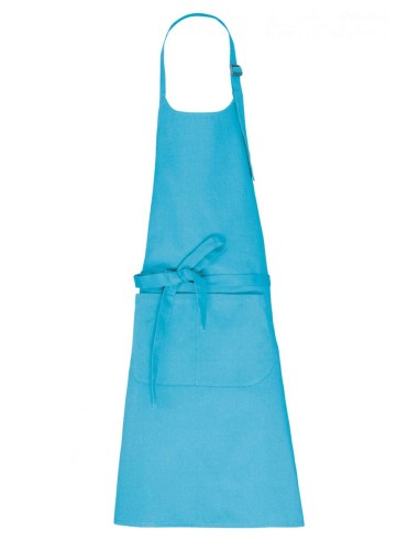 KAR-K8007-APRON WITH POCKET IN ORGANIC COTTON