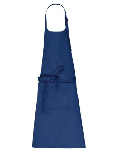 KAR-K8007-APRON WITH POCKET IN ORGANIC COTTON