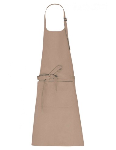 KAR-K8007-APRON WITH POCKET IN ORGANIC COTTON