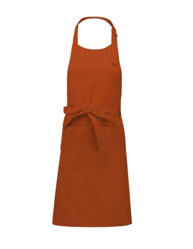 KAR-K885-COTTON APRON WITH POCKET