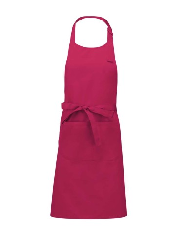 KAR-K885-COTTON APRON WITH POCKET