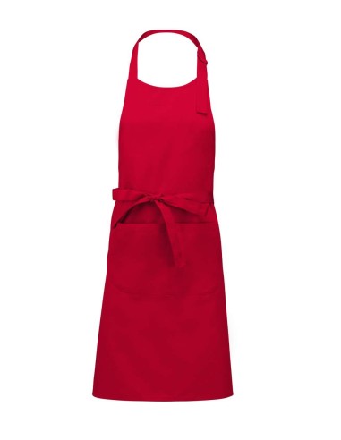 KAR-K885-COTTON APRON WITH POCKET