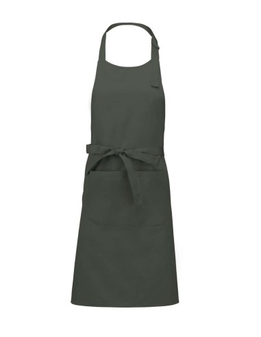 KAR-K890-POLYESTER COTTON APRON WITH POCKET