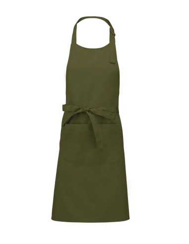 KAR-K890-POLYESTER COTTON APRON WITH POCKET