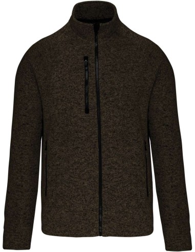 KAR-K9106-MEN'S FULL ZIP HEATHER JACKET