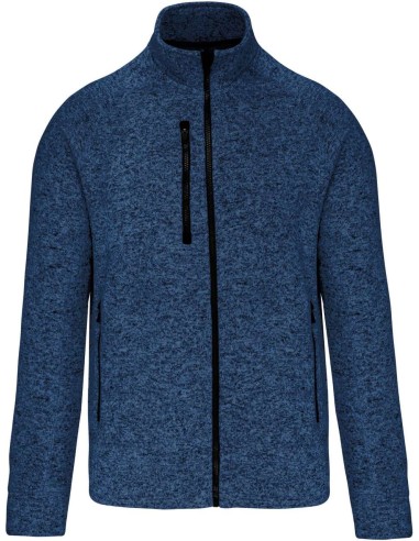 KAR-K9106-MEN'S FULL ZIP HEATHER JACKET