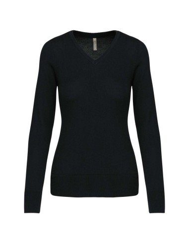 KAR-K966-Pull col V femme