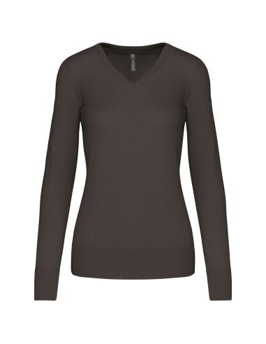 KAR-K966-Pull col V femme