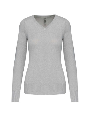 KAR-K966-Pull col V femme