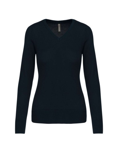 KAR-K966-Pull col V femme