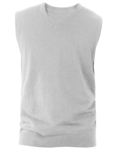 KAR-K969-MEN'S SLEEVELESS V-NECK JUMPER