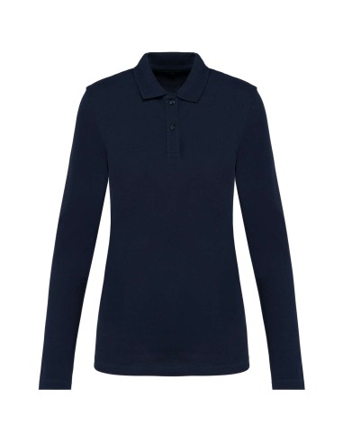 KAR-PK203-LADIES' LONG-SLEEVED SUPIMA® POLO SHIRT
