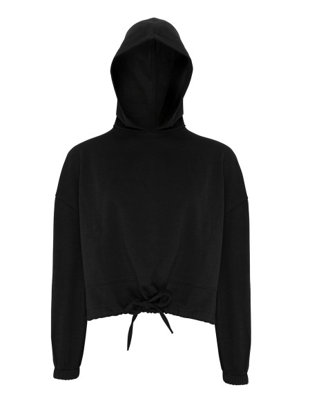 T-TR085-TriDri® Sweat à capuche oversize court femme
