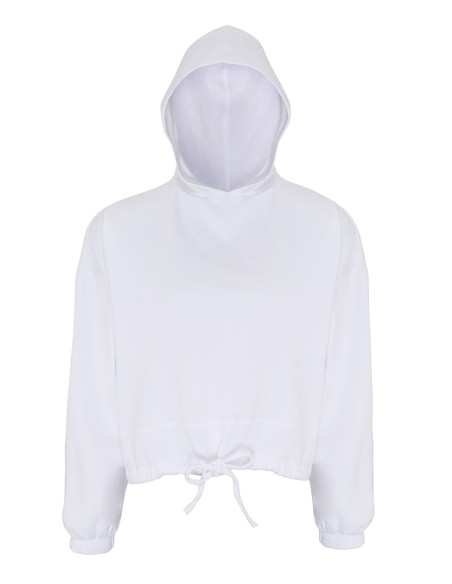 T-TR085-TriDri® Sweat à capuche oversize court femme