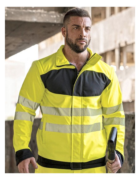 KOR-EOSSJ-EOS Hi-Vis Workwear Softshell Jacket With Printing Area