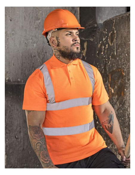 KOR-KXPCPOLO-High-End Polycotton Hi-Vis Polo Shirt Cambridge