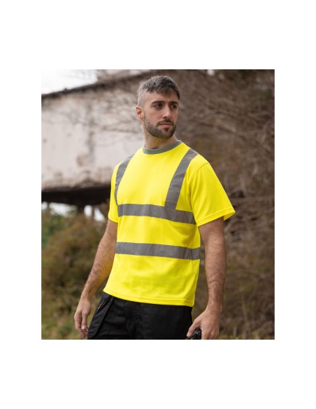 KOR-KXPCSHIRT-Heavy Duty Polycotton Hi-Vis T-Shirt Barcelona