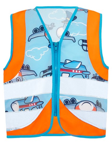 KOR-ACTVEH-Childrens Safety Vest Action Vehicle Fun CO² Neutral
