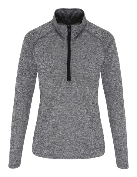 T-TR120-Performance à manches longues zip 1/4 femme TriDri®