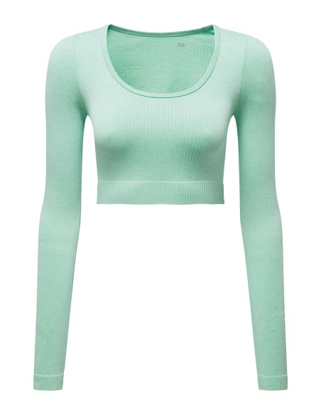 T-TR224-Haut court femme TriDri® '3D Fit’ côtelé et sans coutures