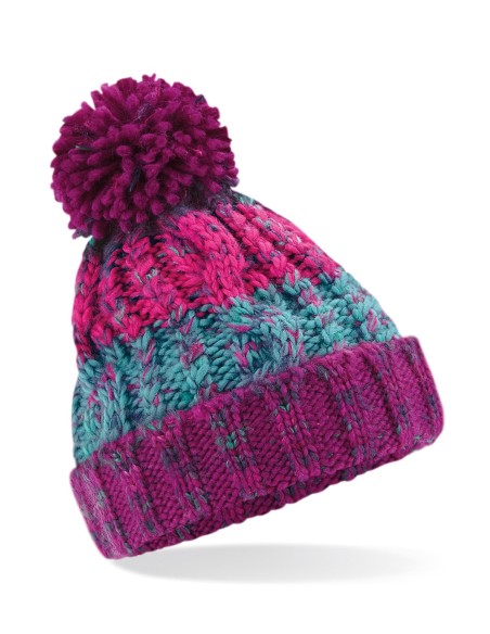 B-B486A-Bonnet enfant à pompon tire-bouchon