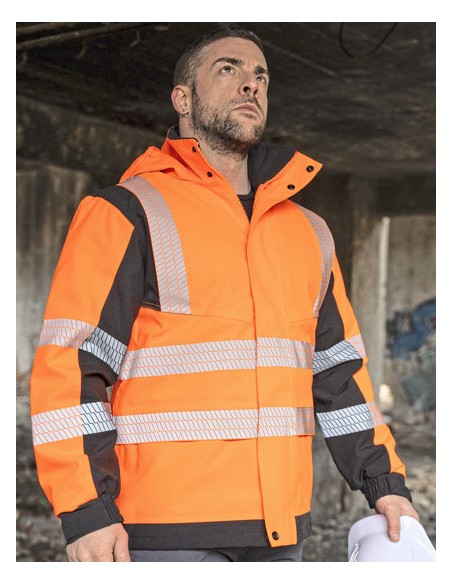 KOR-KXBRSSHRJ-Premium Printable Hi-Vis Softshell Safety Jacket Copenhagen