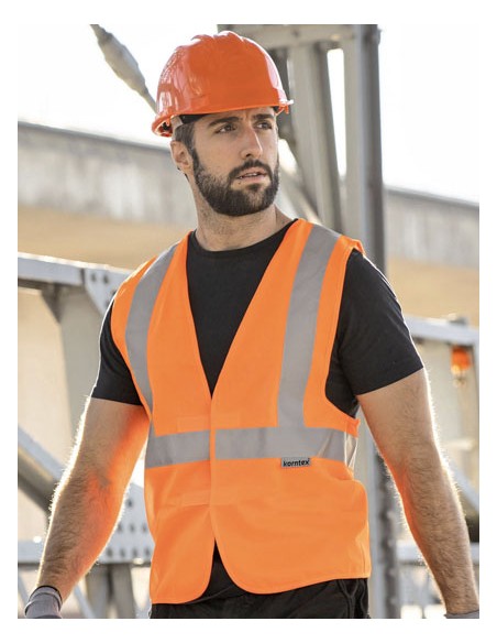 KOR-KXDR-Hi-Vis Safety Vest With 3 Reflective Stripes Bremen