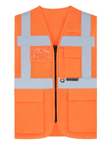 KOR-KXEXQ-Multifunctional Hi-Vis Mesh-Vest Athens
