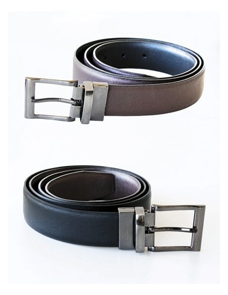 KOR-KXGTAB-Elegant Two-Color Reversible Belt Schaffhausen