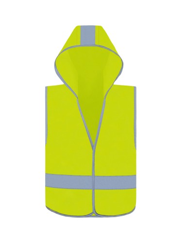 KOR-KXKWH-Kids Hooded Hi-Vis Safety Vest Odense