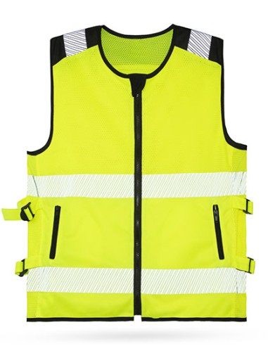 KOR-KXMMOTO-Hi-Vis Mesh Motorcycle Safety Vest Naxos