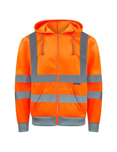 KOR-KXZHO-Hi-Vis Workwear Hooded Sweat-Jacket Galway