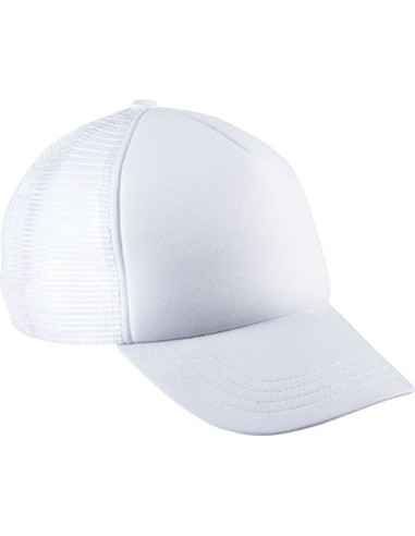 KUP-KP143-KIDS' TRUCKER MESH CAP - 5 PANELS