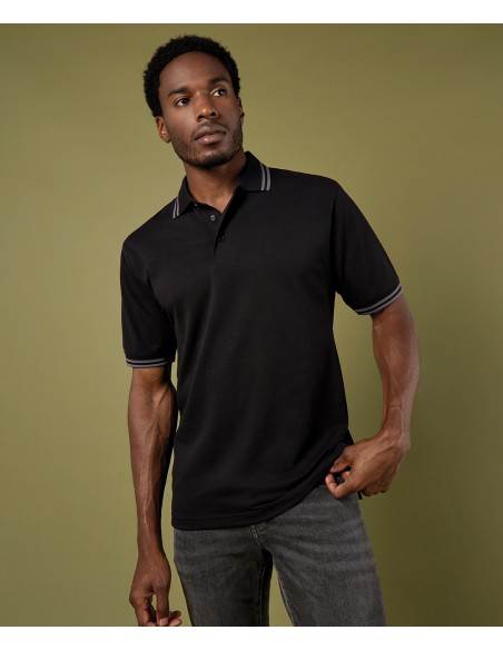 KUS-KK409-Classic Fit Superwash® 60º Tipped Collar Polo