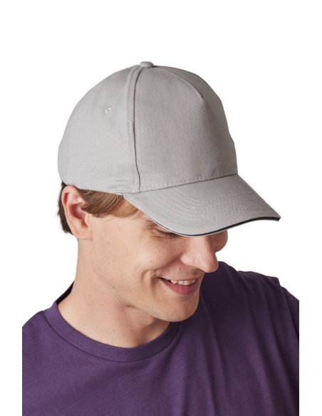 KUP-KP189-5 PANELS COTTON SANDWICH CAP
