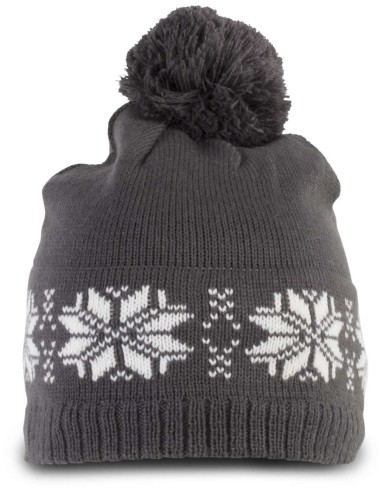 KUP-KP540-FAIR ISLE KNIT BEANIE