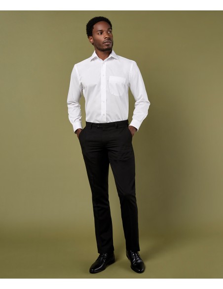 KUS-KK104-Mens Classic Fit Business Shirt Long Sleeve