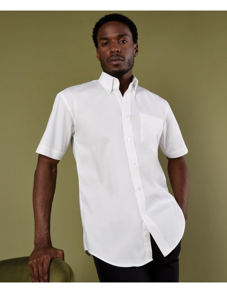 KUS-KK109-Mens Classic Fit Premium Oxford Shirt Short Sleeve