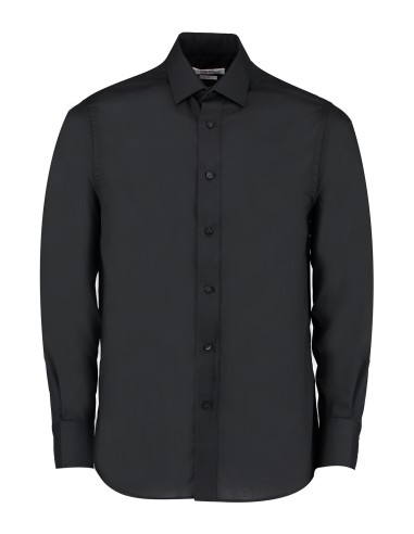 KUS-KK131-Mens Tailored Fit Business Poplin Shirt Long Sleeve